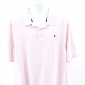 Izod Avantage Performance Tall 3XLT Pink Natural Stretch Polo Shirt Short Sleeve